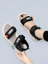 Sports sandals female daddy ins tide 2022 new summer fashion flat soft bottom light fashion beach shoes