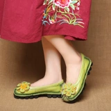 恋宝 Этнические туфли для матери для отдыха для кожаной обуви, из натуральной кожи, большой размер, этнический стиль