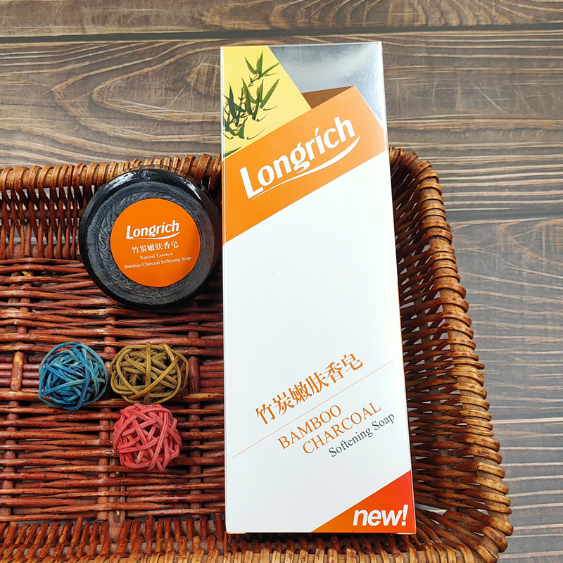 Longlich bamboo soap soap 100g*3 blocks bath and face control to black head giving