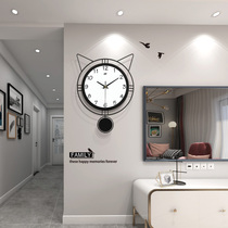 Modern minimalist clock wall clock living room home Nordic creative fashion clock personality hanging wall mute decorative hanging watch