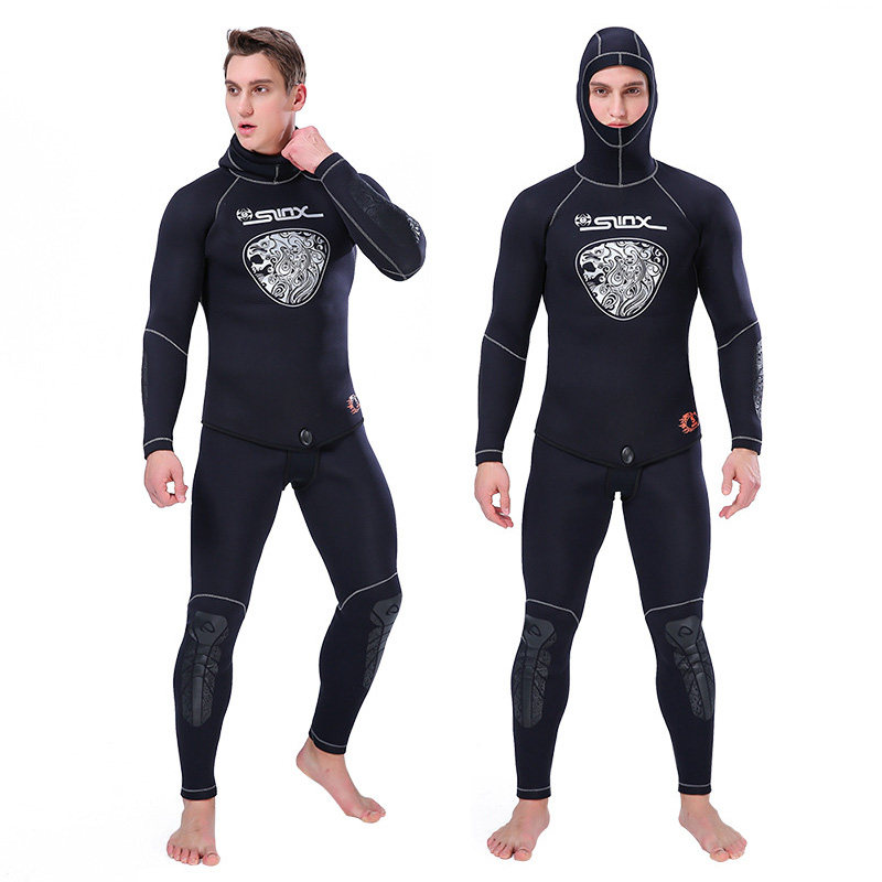 Dive suit male specialized deep diving diving suit male cold wear diving clothes 5mm thick