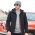 Xe jeep mùa thu và mùa đông mới áo khoác cotton nhẹ áo khoác nam trùm đầu thoáng khí thanh niên du lịch giải trí quần áo cotton nam - Trang phục Couple đồ đôi bạn thân Trang phục Couple