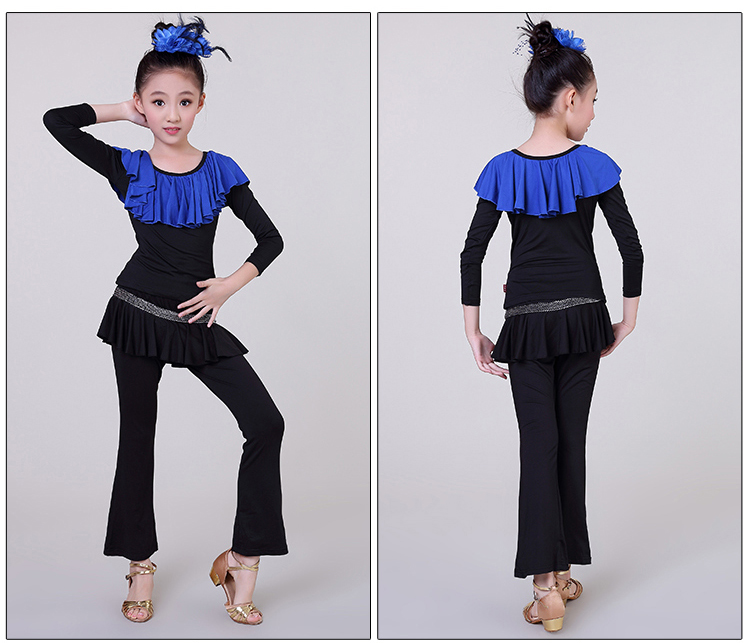 Trang phục khiêu vũ Latin cho trẻ em mùa thu và mùa đông đồ bộ bé trai