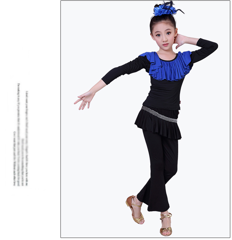 Trang phục khiêu vũ Latin cho trẻ em mùa thu và mùa đông đồ bộ bé trai