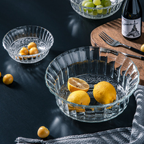 Glass Bowl Salad Bowl Fruit Bowl ice cream bowl set European creative dessert bowl home eating bowl instant noodle bowl