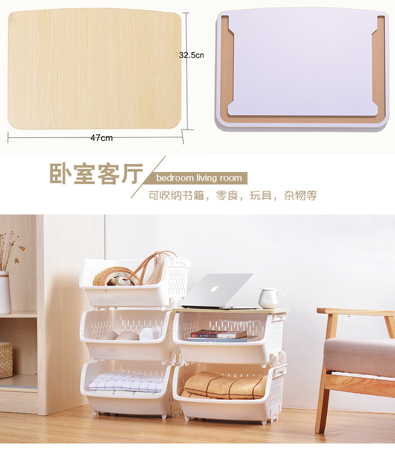 Jiu Lisha Kệ bếp nhựa Rau trái cây Kệ lưu trữ Kệ bếp Đồ dùng nhà bếp Kệ bếp - Phòng bếp chảo tổ ong