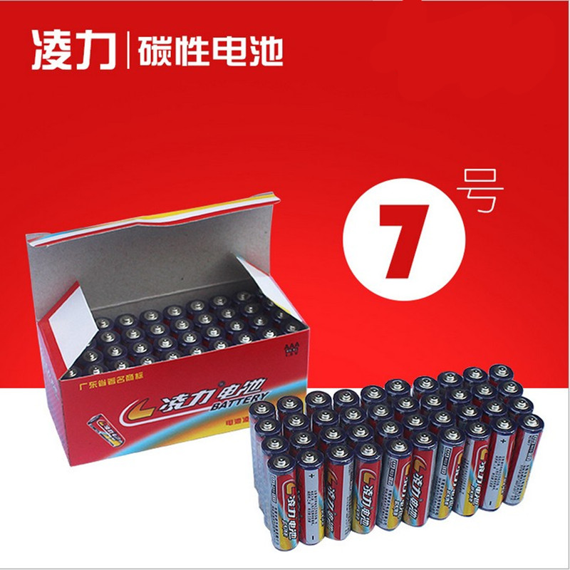 Lingli zinc manganese carbon aaa ordinary dry battery No. 7 battery No. 7 battery wholesale
