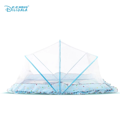 Детская складная летняя универсальная москитная сетка для кровати для новорожденных, для кроватки