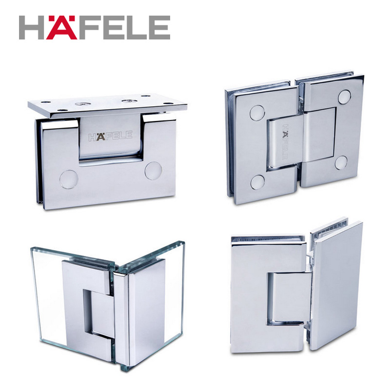 Sea Fu Le Copper Bathroom Clip Frameless Door Glass Fixed Torah Hand Shower Room Hinge