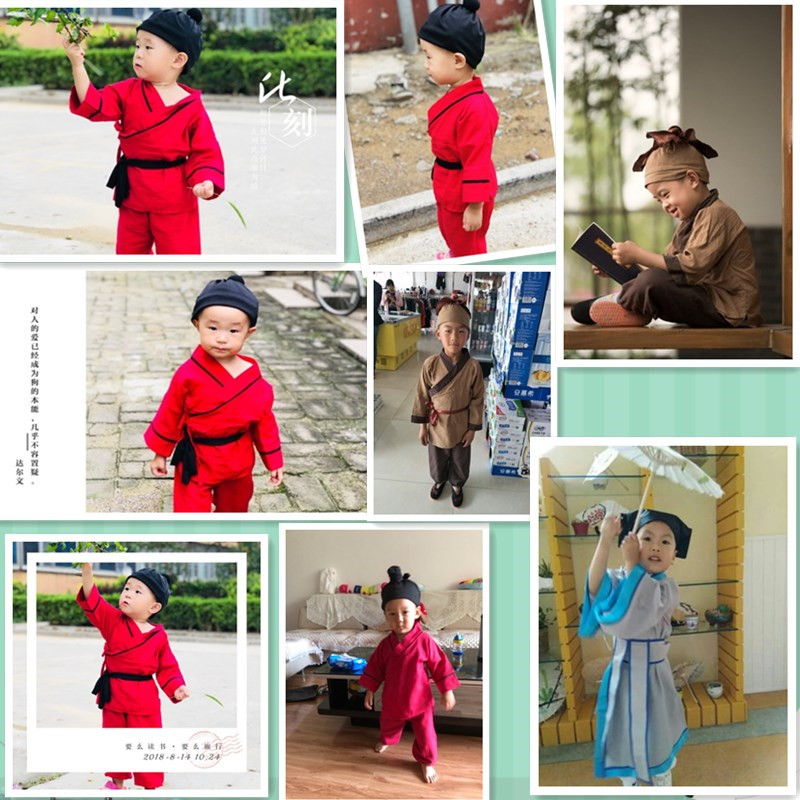 Trang phục trẻ em Hanfu bé trai và bé gái Trang phục âm nhạc cho trẻ em shop quần áo trẻ em gần đây