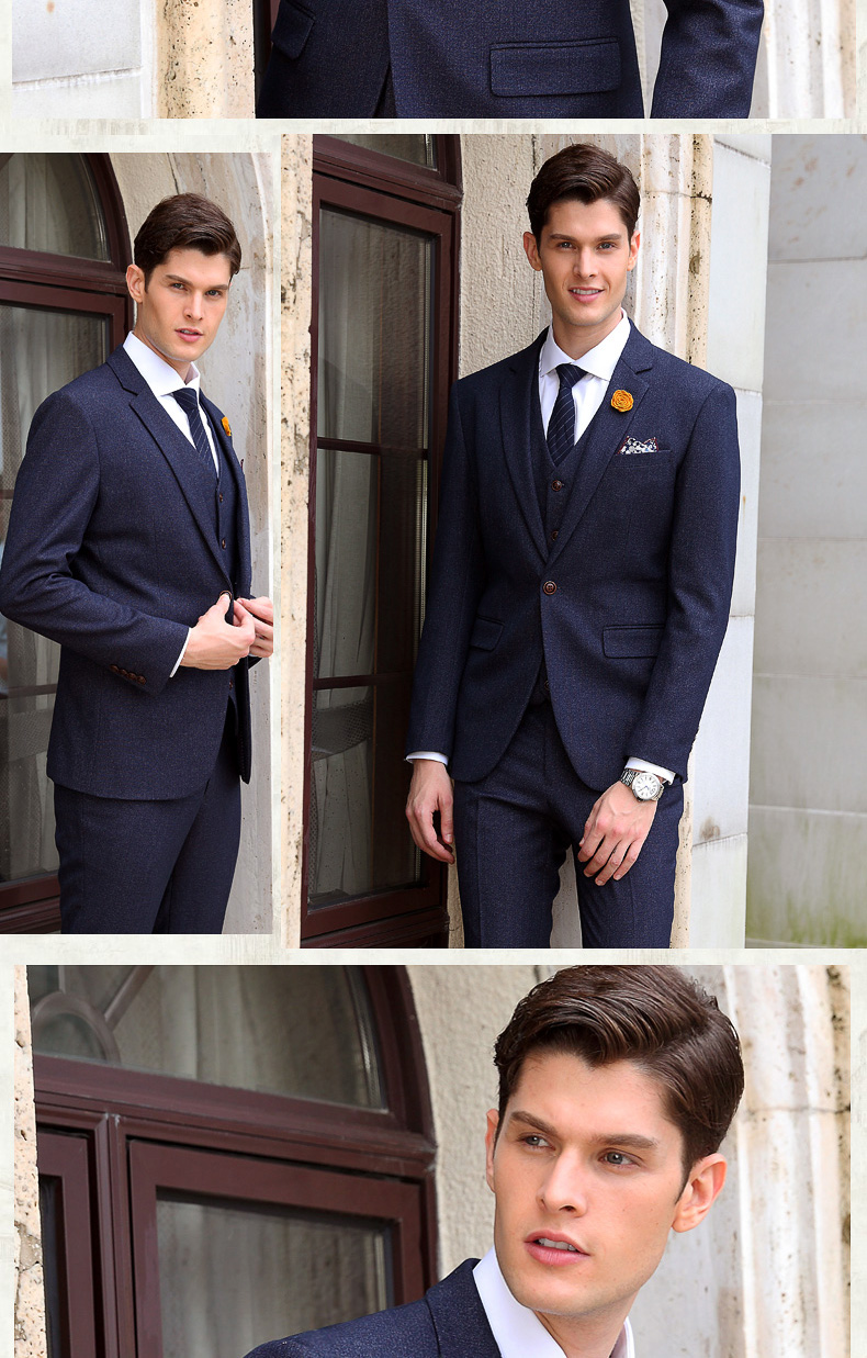 Bộ đồ vest nam phù hợp với chú rể váy cưới mùa đông suit nam