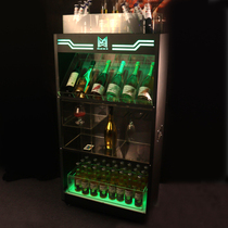 led glowing wine seat bar KTV night wine champagne display cabinet wine rack custom LOGO factory direct sale