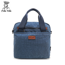 Fidudy all new waterproof sloping cross-pack casual canvas single shoulder bag Oxford 100 hitch travel vertical laptop bag