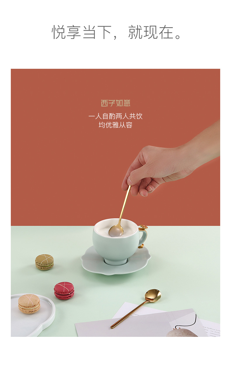 The ceramic coffee cup only suit small delicate afternoon tea cups of coffee cups and saucers groups of new Chinese style household light much move