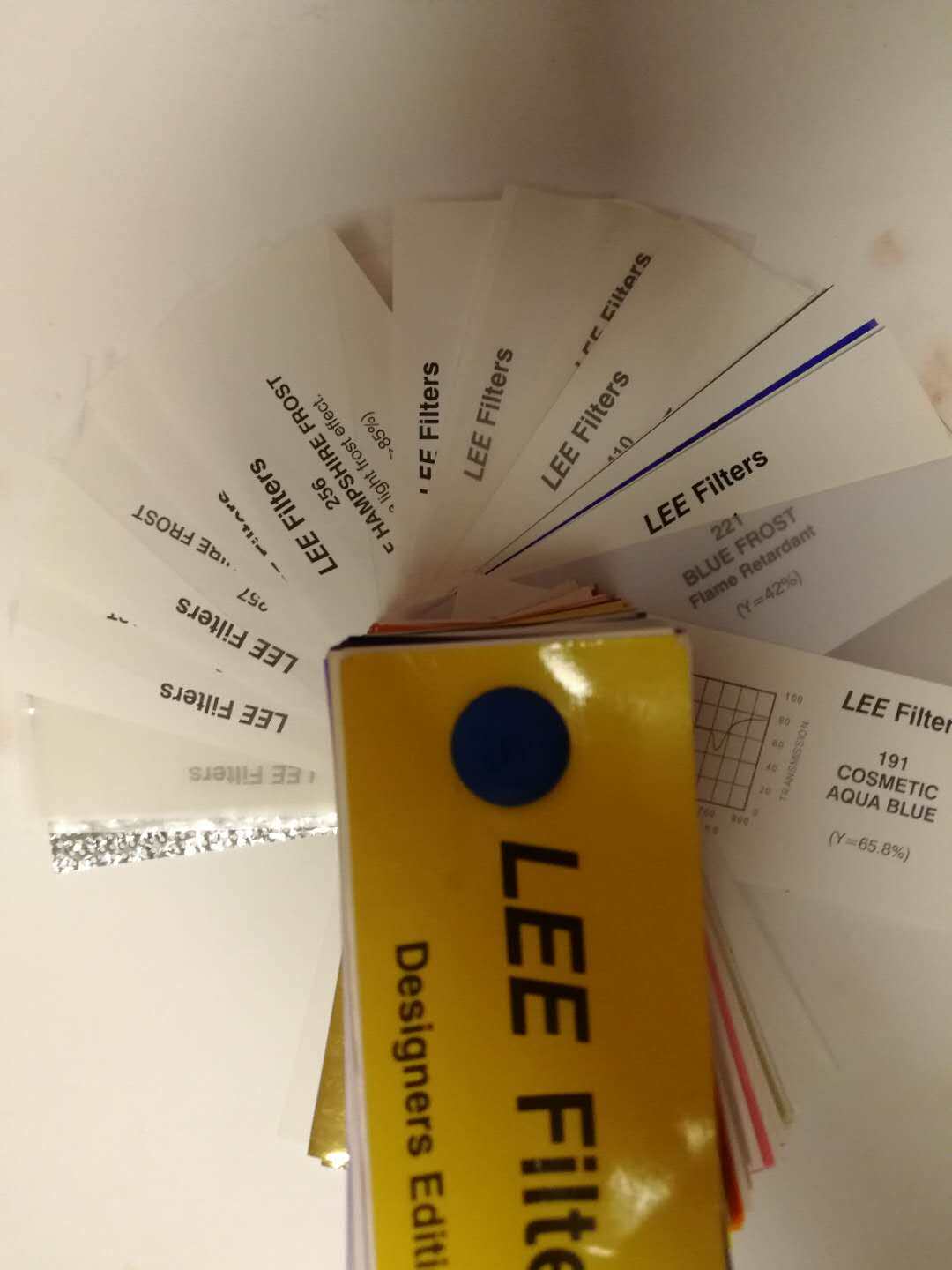 Film and television high temperature resistant British imported color paper LEE Filter filter paper color temperature paper transparent soft focus color paper Li brand