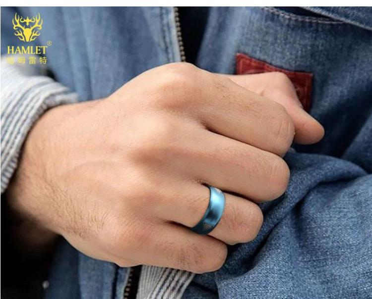 Phụ kiện trò chơi LOL Liên minh huyền thoại Nguồn Planner Ring Men Titanium Steel Phụ kiện Nhẫn có dây chuyền nhẫn lông voi nam