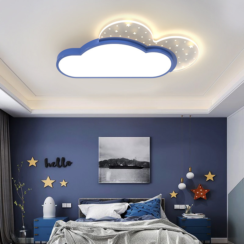 Cloud children's lights bedroom lights boys and girls creative personality kindergarten ceiling lights eye protection led room lights