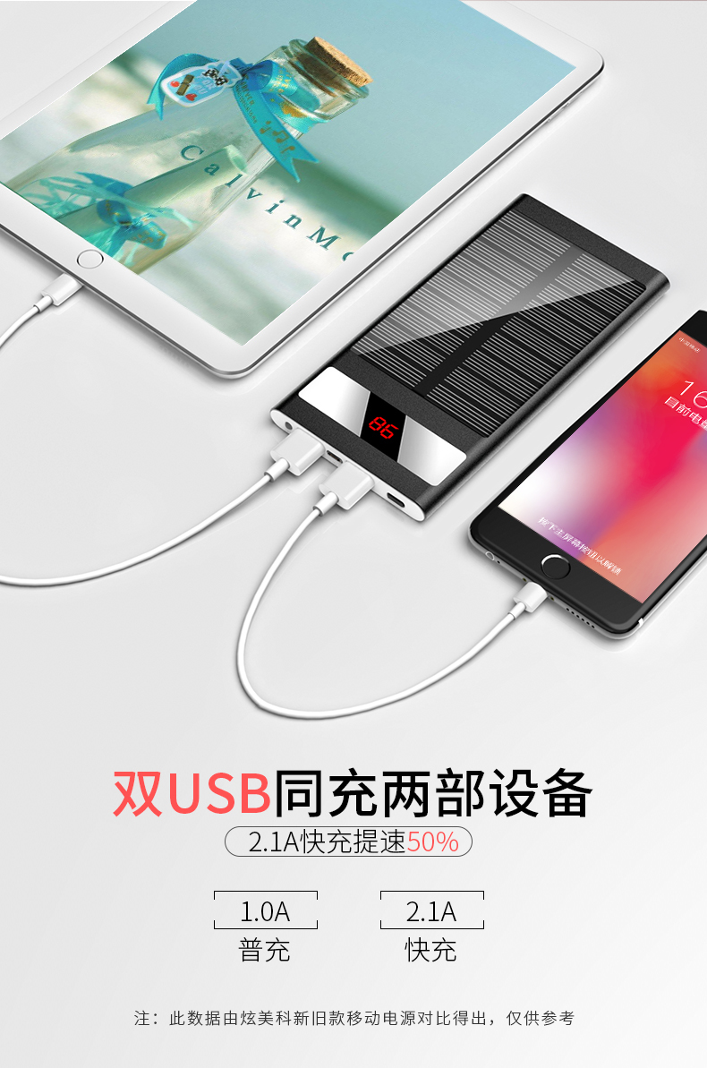 Hyun Cục Mỹ sạc kho báu mặt trời công suất lớn siêu mỏng xách tay điện thoại di động nhỏ dành riêng mAh thích hợp cho điện thoại Huawei vivo của Apple phụ trách phổ cập nhanh chóng đỏ polymer thông minh ngoài trời - Ngân hàng điện thoại di động sạc dự phòng power bank