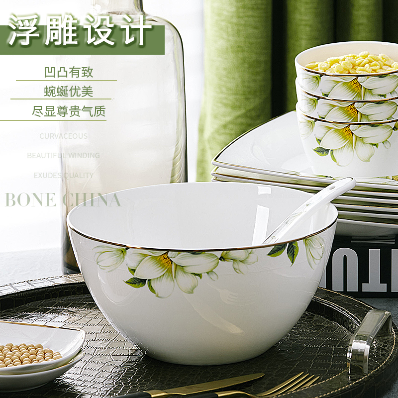 Garland ipads bowls home eat rice bowls large heat insulation diy job 5 "6 inch ceramic bowl dish upset the adult