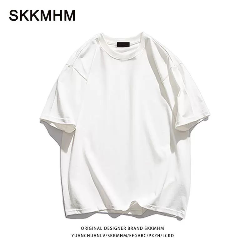 Футболка хлопковая oversize american style, летняя, 220–260 г гребённый/плотный хлопок, S–3XL