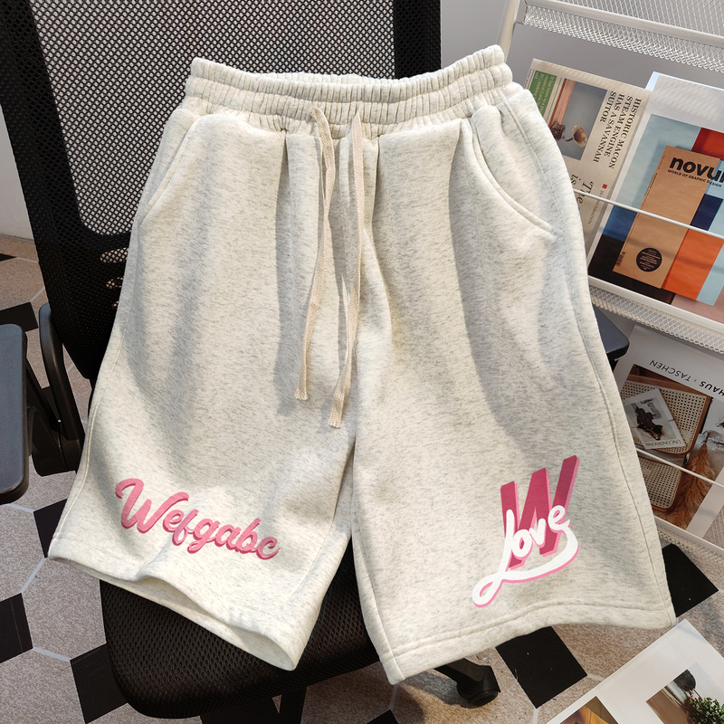 American-Style Sports Shorts for Women, Summer Thin and Loose, Slimming Straight-Leg Casual Wide-Leg Student ins Trendy Mid-Length Shorts American-Style Sports Shorts for Women, Summer Thin and Loose, Slimming Straight-Leg Casual Wide-Leg Student ins Trendy Mid-Length Shorts