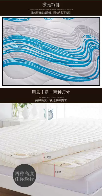 Bộ nhớ đệm Nam Cực bọt âm thanh nổi dày 6,5cm đệm thoáng khí phòng ngủ đơn nệm cao su non giá rẻ