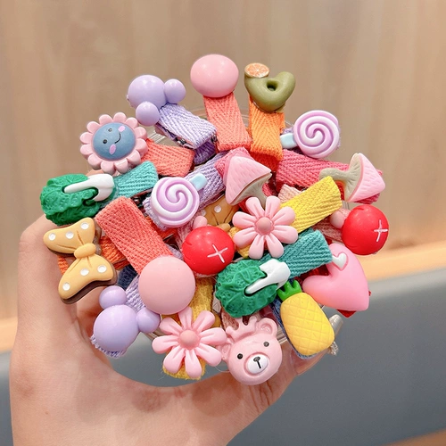 Детская безвредная заколка для волос, милые детские щипцы, шпильки для волос, аксессуар для волос, не повреждает волосы