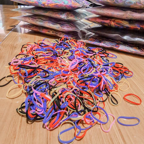 Детская безвредная резинка, эластичная заколка для волос, одноразовый аксессуар для волос, не повреждает волосы