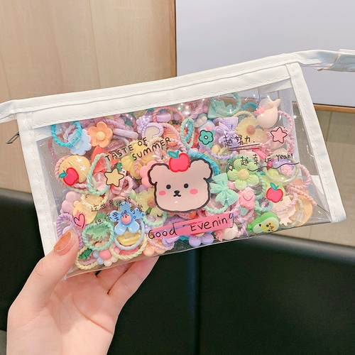 Детская безвредная резинка с бантиком, эластичная заколка для волос, не повреждает волосы