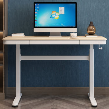 Manual lift table computer table desktop student desk office desk home adjustable hand lift children's study table