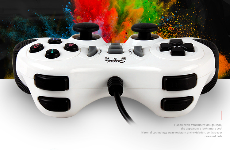 Sytech trò chơi điều khiển USB có dây hỗ trợ PC máy tính win7 8 10 di động Android TV vua vinh quang tay cầm chơi fifa online 4