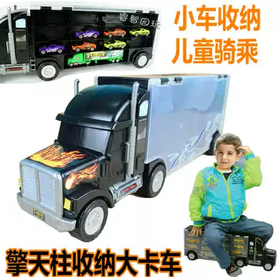 Optimus Prime Container Truck Children's Baby Scooter Storage Carts Parking Box Storage Box Storage Box Toys