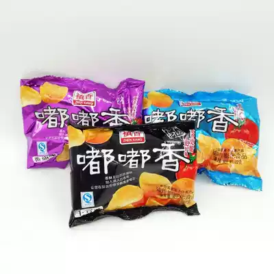 Dudu Xiang food Dudu Xiang potato chips, vegetables, barbecue potatoes, chicken, spicy tomato flavor, 22 grams, 20 bags