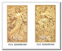 Sandstone relief FRP imitation copper three-dimensional sculpture Garden outdoor decoration relief fresco classical characters F215