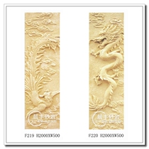 Sandstone relief FRP imitation copper Three-dimensional sculpture garden outdoor decoration relief mural dragon and phoenix relief F220