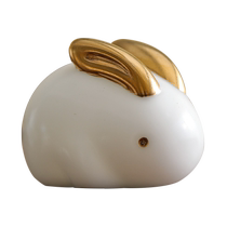 Creative ice jade porcelain jade rabbit tea pet small ornaments home living room fine ceramic tea play tea ceremony tea table decorations