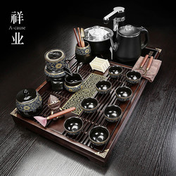 Tea Set Suit Fully Automatic All-In-One Kung Fu Tea Brewing Set Water Kettle For Home Living Room Complete Set High-End Tea Tray Tea Sea