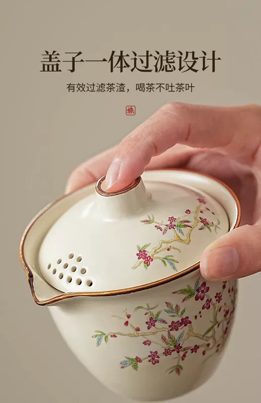 Huangru Lò Du Lịch Trà Di Động Nữ Một Hoặc Hai Ấm Trà Trà Cắm Trại Ngoài Trời Trà Uống Thiết Bị bộ ấm pha trà du lịch