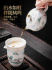 Unglazed Jade Porcelain Tea Set 2026 New Model Teapot Kung Fu Tea Cups High-End Store Celebration New Year Gift