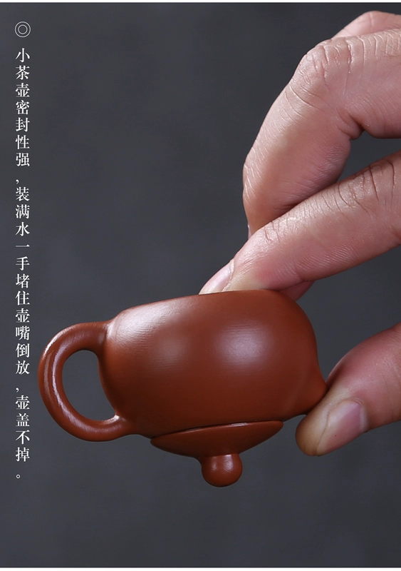 Xiangye Mini Zisha Pot Creative Fingerertip Pot Pocket Nhỏ Trumpet Tea Chơi Tea Set Tea Pet Trang trí Chất lượng Tốt - Trà sứ