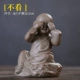 Xiangye sáng tạo cửa hàng nhỏ thú cưng dễ thương có thể nâng cát màu tím 貔貅 nhân vật chơi trà bàn trà trang trí - Trang trí nội thất phòng ngủ đẹp cho nữ