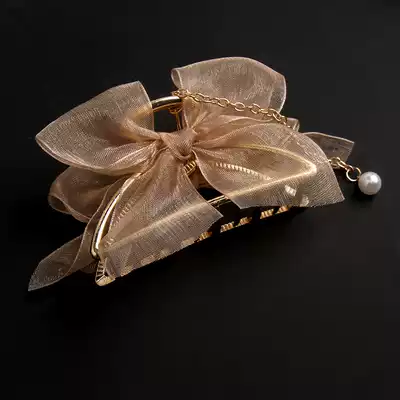 Head hairclip headdress metal catch hairclip back head grab clip clip female large shark clip hair hairclip summer