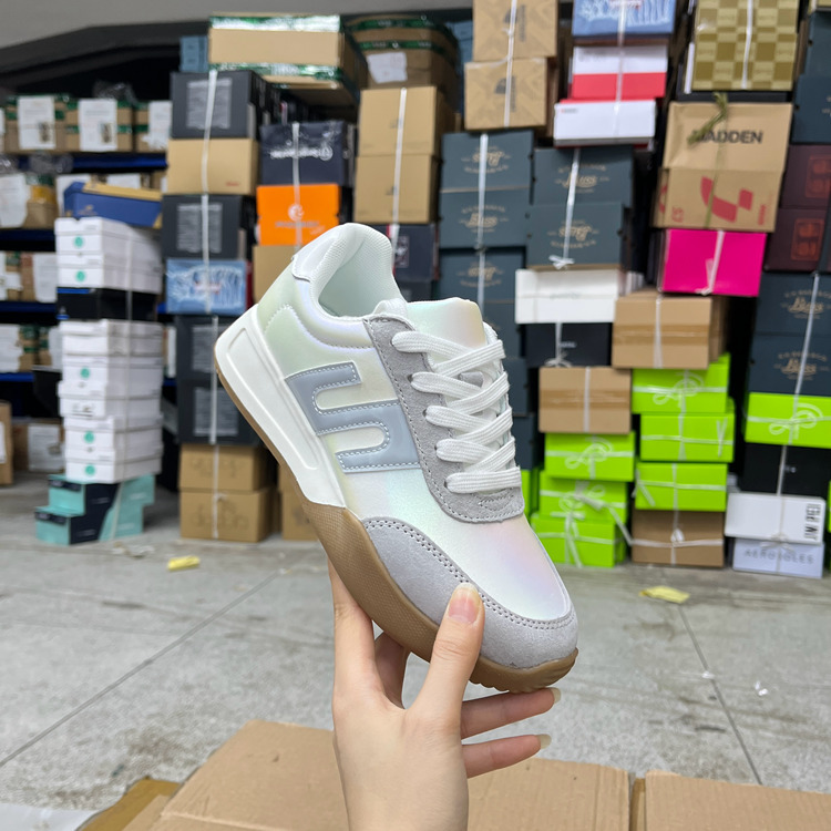 Original Foreign Trade Women's Shoes, Genuine Leather, Fashionable, Comfortable, Round Toe, Lace-Up, Thick-Soled, Casual Shoes, Versatile Sneakers Original Foreign Trade Women's Shoes, Genuine Leather, Fashionable, Comfortable, Round Toe, Lace-Up, Thick-Soled, Casual Shoes, Versatile Sneakers
