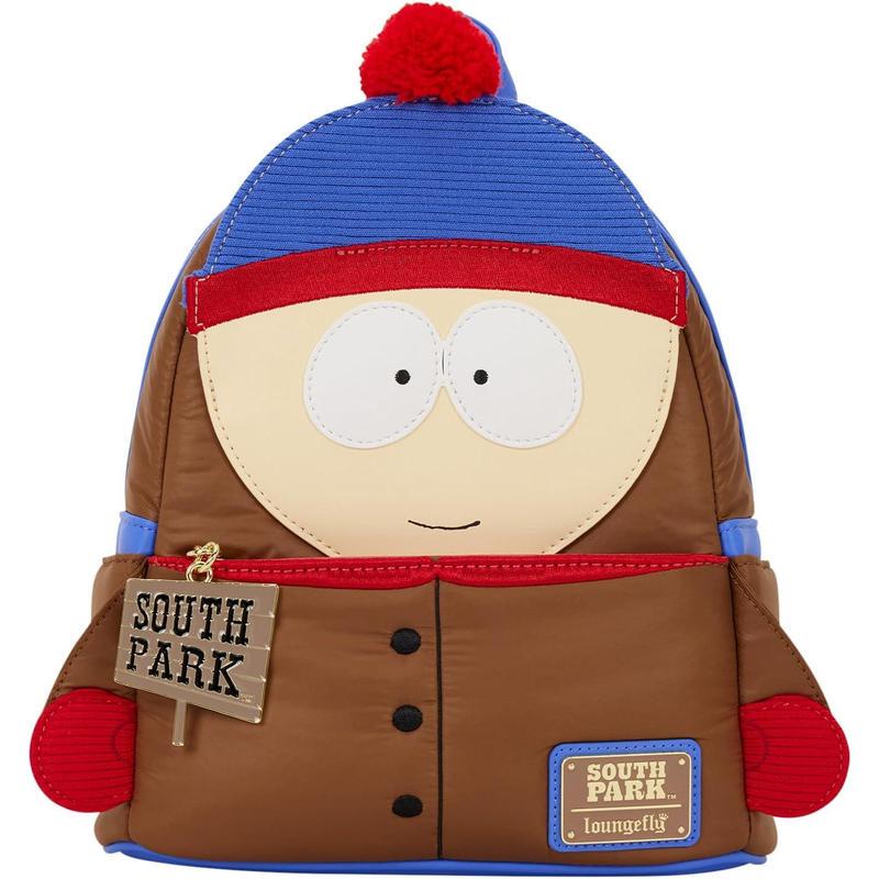 Loungefly South Park Backpack with 3D Design, Adjustable Shoulder Straps, Mini Patchwork Loungefly South Park Backpack with 3D Design, Adjustable Shoulder Straps, Mini Patchwork