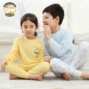 Bộ đồ lót trẻ em cotton lỏng bé trai và bé gái mùa thu quần áo cotton bé đồ ngủ trẻ em quần áo ấm 1-3 tuổi