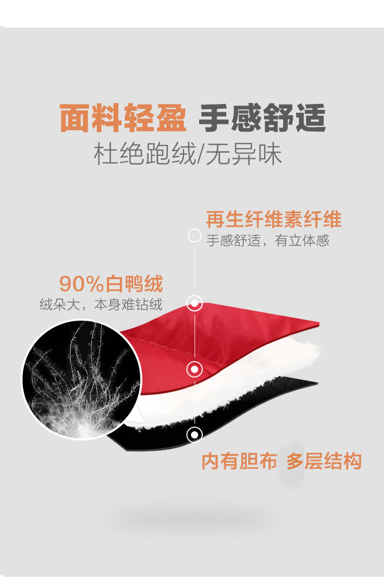 暇步士 儿童连帽长款羽绒服 图3