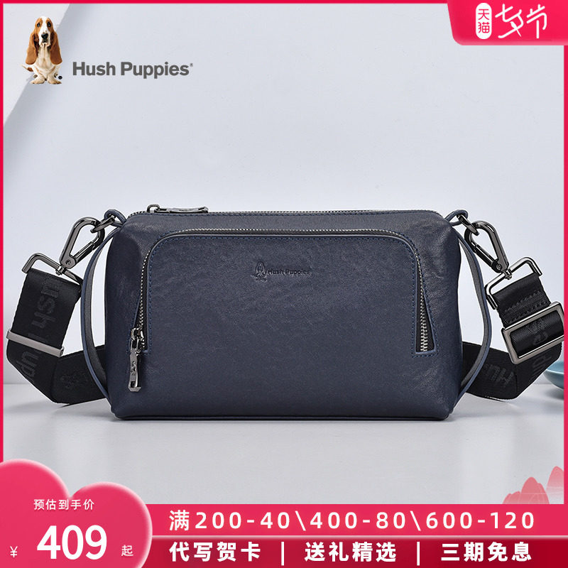 Leisure Walking single shoulder bag Men's retro Yoko Slanted Satchel leather Postbag Fashion Bull Leather Small Bag Trendy Men Bag