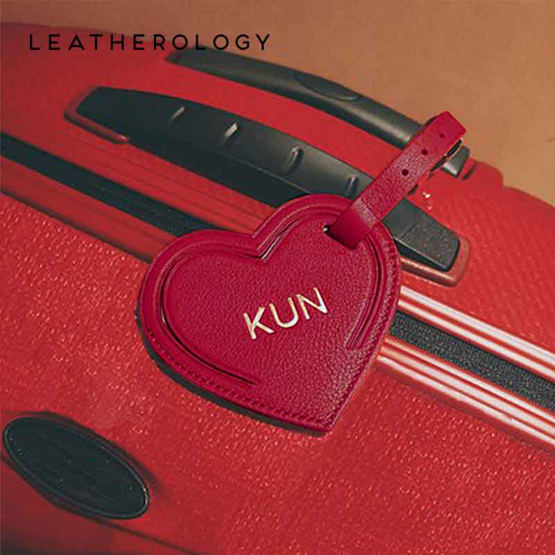 Leatherology Genuine Leather Baggage Card Custom Suitcase Pendant pendant Pendant Suitcases CREATIVE BOARDING PASS