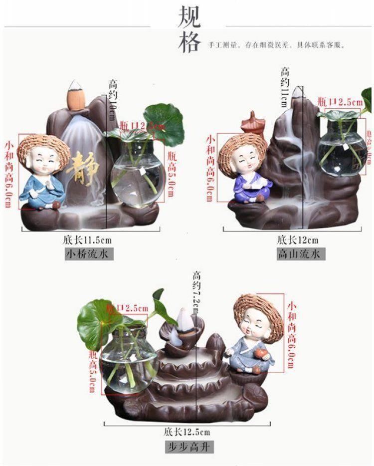 Diane jade - like stone zen ceramics is creative in the furnace violet arenaceous antique incense buner furnace Taoist fragrant indoor home back etc