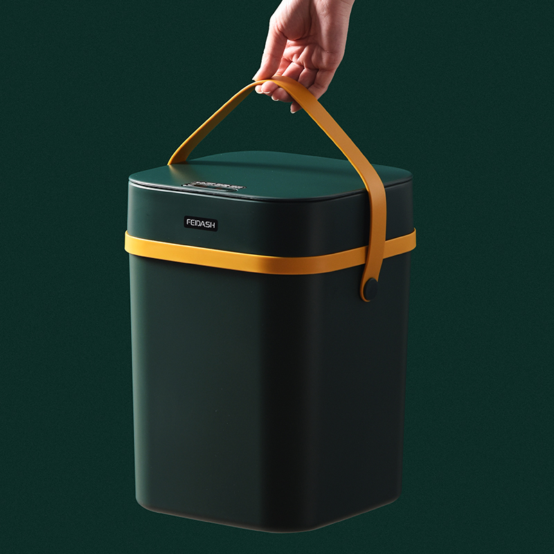 Light extravagant intelligent induction bin fully automatic electric large capacity Living room Bedroom Toilet Makeup room minimalist with lid